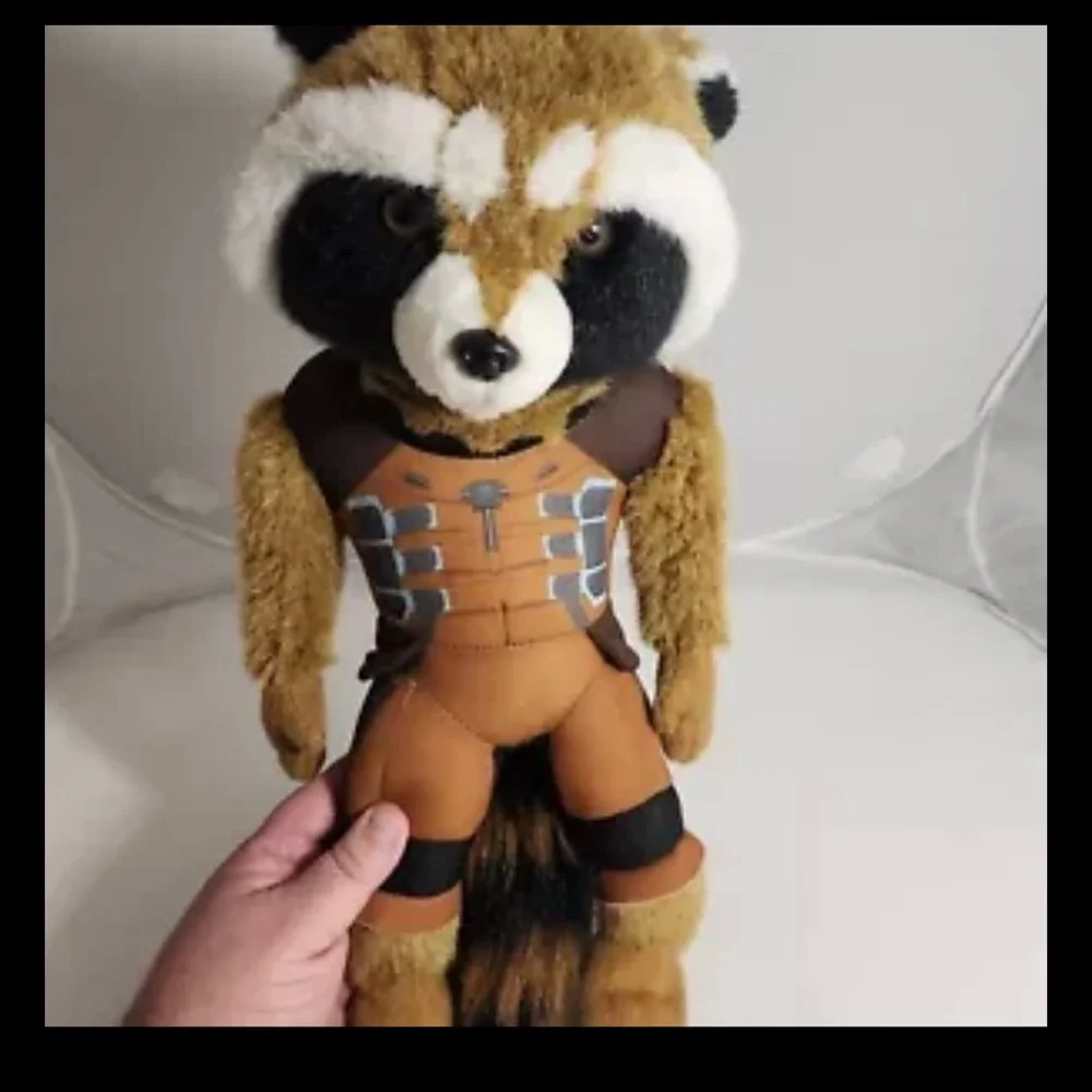 Marvel Guardians Of The Galaxy Rocket Raccoon Stuffed Toy Plush Doll 15in